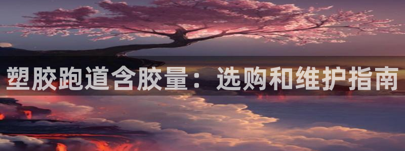 尊龙网平台：塑胶跑道含胶量：选购和维护指南