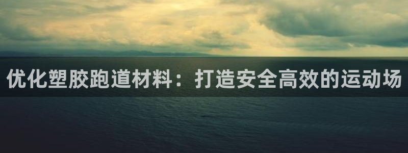 尊龙人生就是博下载：优化塑胶跑道材料：打造安全高效的