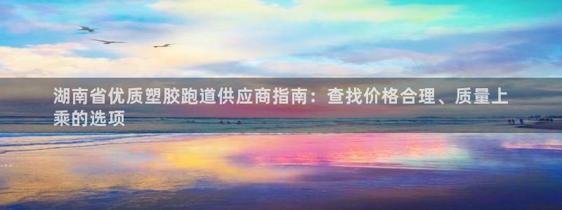 尊龙新版官网网页版：湖南省优质塑胶跑道供应商指南：查找价格合理、质量上
乘的选项