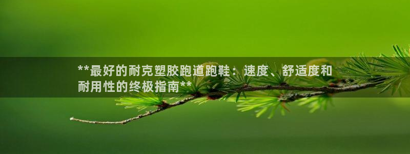 尊龙凯时 - 人生就是搏有假吗：**最好的耐克塑胶跑道跑鞋：速度、舒适度和
耐用性的终极指南**