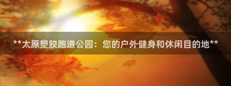 尊龙d88平台：**太原塑胶跑道公园：您的户外健身和休闲目的地**
