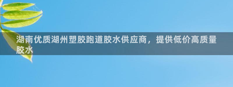 尊龙凯时一人生就是博登入：湖南优质湖州塑胶跑道胶水供