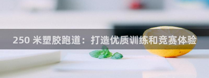 尊龙凯时网站赌愽是真的吗：250 米塑胶跑道：打造优质训练和竞赛体验